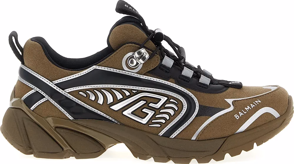Bicolor Polyethylene Athletic Sneakers