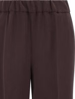 Brown Triacetate Casual Pants 3