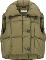 Bicolor Nylon Sleeveless Jacket 1