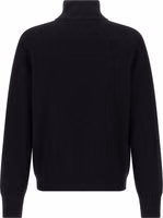 Black Merino Wool Cardigan 2