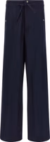 Blue Nylon Casual Pants 1