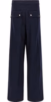 Blue Nylon Casual Pants 2