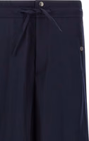 Blue Nylon Casual Pants 3