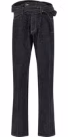 Blue Cotton Straight-Leg Jeans 1