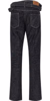 Blue Cotton Straight-Leg Jeans 2