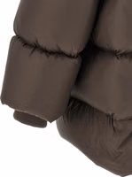 Brown Nylon Full-Length Jacket 4