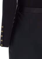 Black Lycra Midi Dress 4