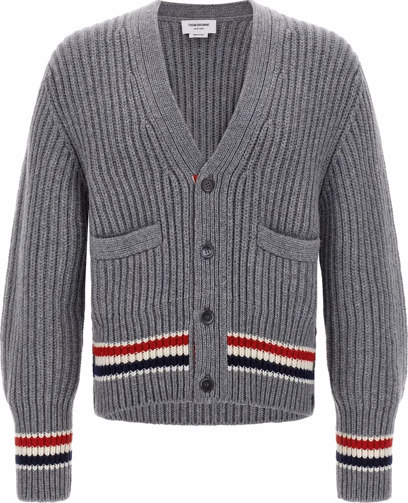 Gray Cashmere Cardigan