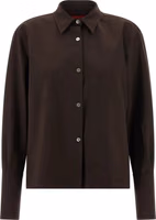 Brown Polyester Blouse 1