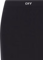 Black Polyamide Midi Skirt 3