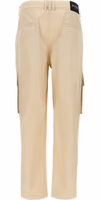 Beige Cotton Cargo Pants 2