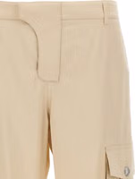 Beige Cotton Cargo Pants 3