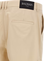 Beige Cotton Cargo Pants 4