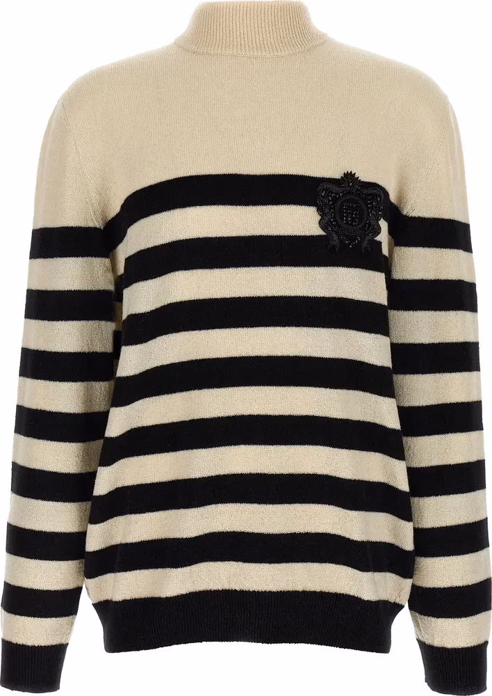 Bicolor Wool Cardigan