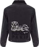 Black Cotton Denim Jacket 2