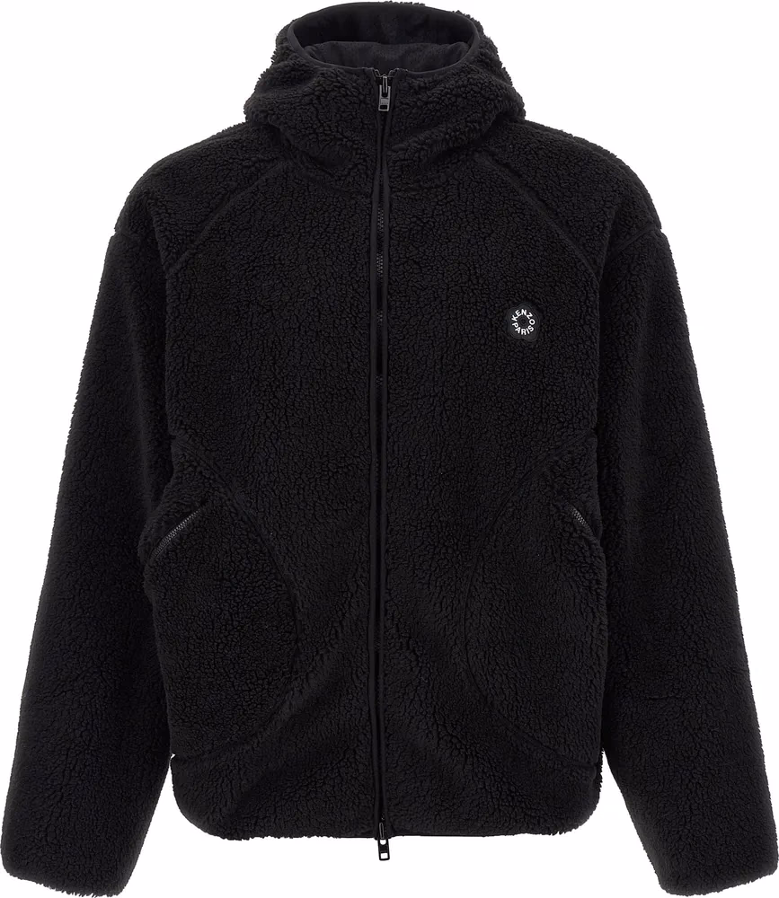 Black Polyester Sweatshirt