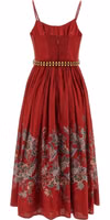 Multicolor Cotton Midi Dress 2