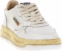 White Goatskin Chunky Sneakers 2