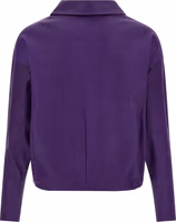Purple Lamb Leather Blouse 2