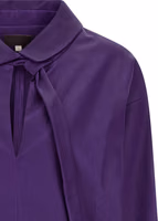 Purple Lamb Leather Blouse 3