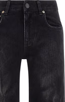Black Cotton Flared Jeans 3