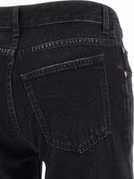 Black Cotton Flared Jeans 4