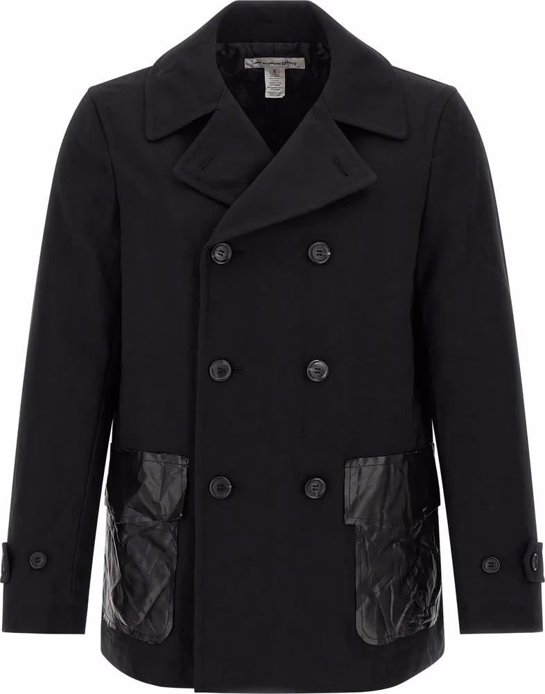 Black Polyester Coat
