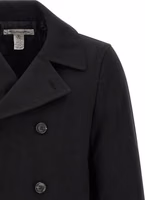 Black Polyester Coat 3