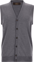 Gray Virgin Wool Sleeveles Sweater 1
