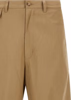 Beige Cotton Casual Pants 3