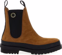 Brown Viscose Ankle Boots 1