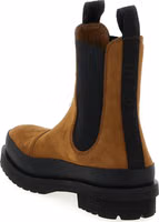 Brown Viscose Ankle Boots 3