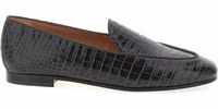 Black Calfskin Slip-On Loafers 1