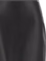 Black Lamb Leather Midi Skirt 3