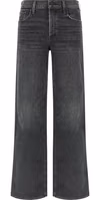 Black Cotton Straight-Leg Jeans 1