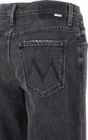 Black Cotton Straight-Leg Jeans 4