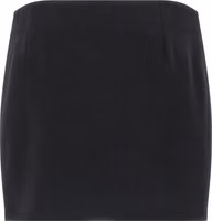 Black Virgin Wool Long Skirt 2