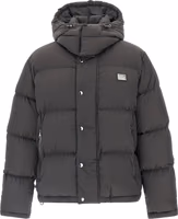 Gray Polyamide Full-Length Jacket 1