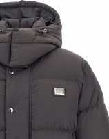 Gray Polyamide Full-Length Jacket 4