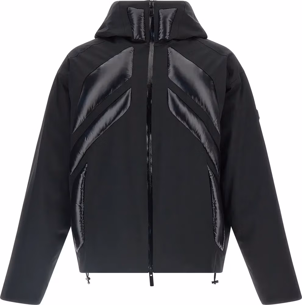 Black Polyamide Full-Length Jacket