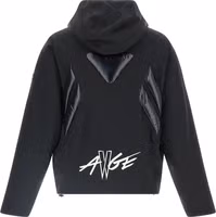 Black Polyamide Full-Length Jacket 2