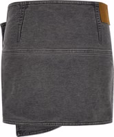 Gray Cotton Long Skirt 2