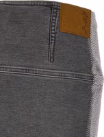 Gray Cotton Long Skirt 4