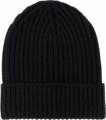 Black Wool Beanie