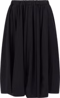 Black Wool Mini Skirt 1