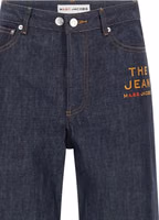 Blue Cotton Straight-Leg Jeans 3