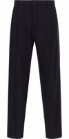 Blue Wool Casual Pants 1