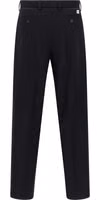 Blue Wool Casual Pants 2