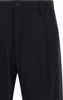 Blue Wool Casual Pants 3