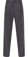 Gray Wool Casual Pants 1